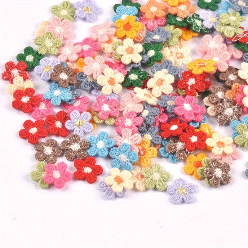 longshine-us 125g Mix Bulk Ribbon Flowers Bows Craft Wedding Ornament Appliques Mix Style, Mix size, Mix Color for DIY Craft