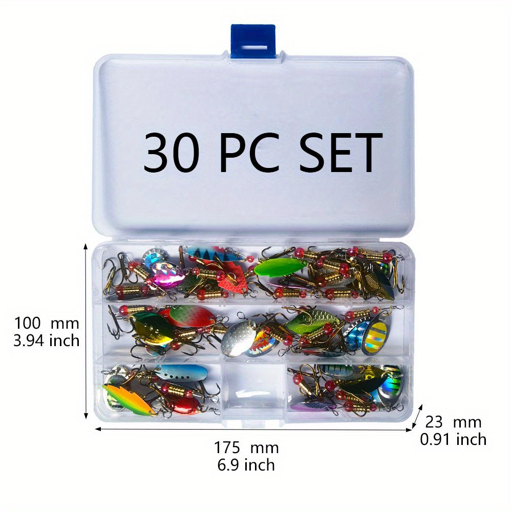 10/20/30pcs Bionic Spinnerbait for Bass, Trout, and Perch Fishing -  Freshwater and Saltwater Artificial Bait with Lifelike Action