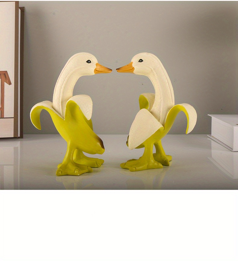 Banana Duck Garden Decoration Sculptures Yard Garden Decor - Temu