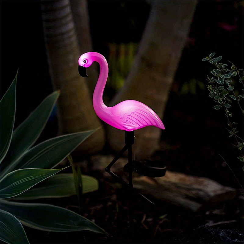 Elegant Pink Flamingo Outdoor Sculpture