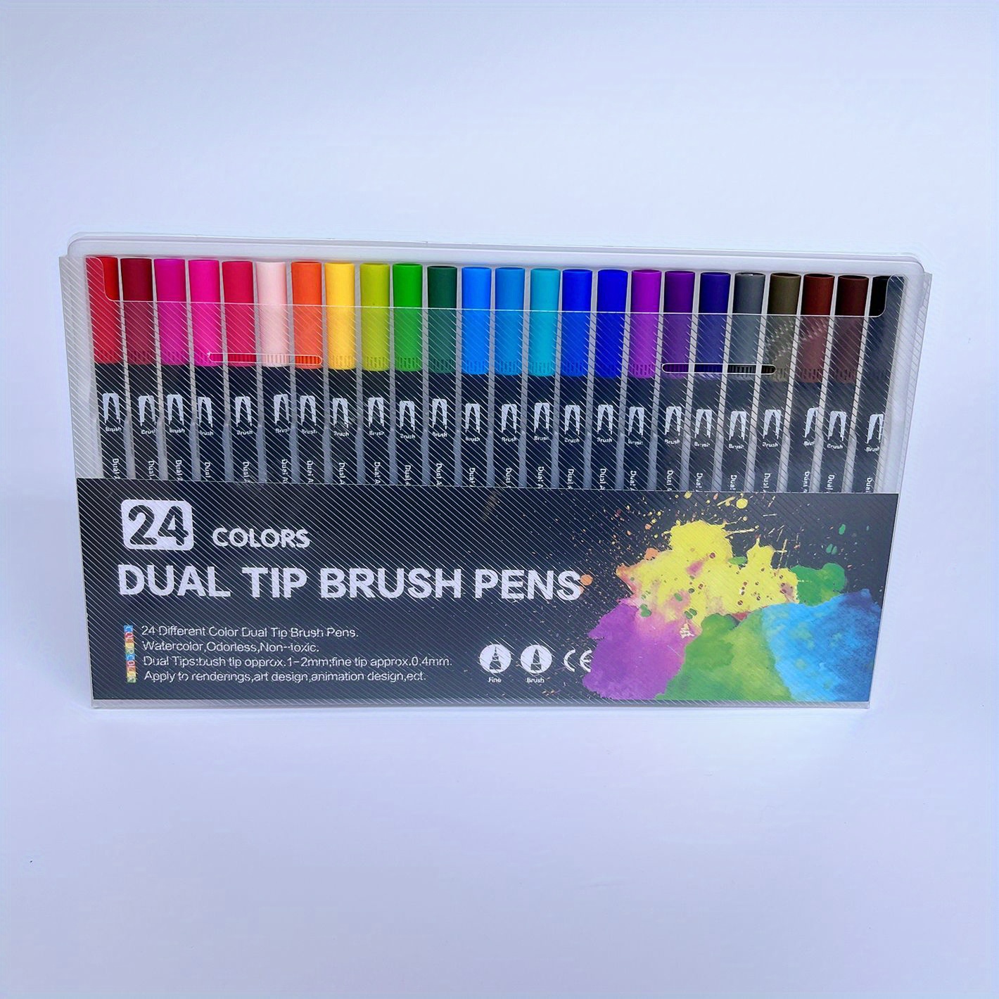 Coloring Markers For Adult Coloring Books Fine Tip 24 Dual Brush