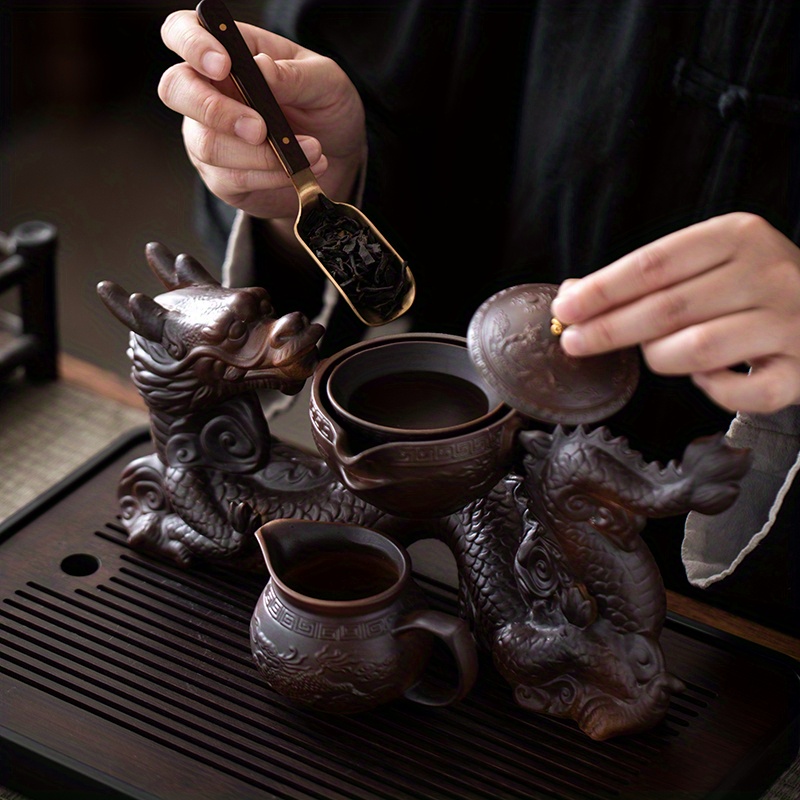 Lazy Tea Set, Household Drinking Tea, Tea Infuser, Ceramic Kung Fu