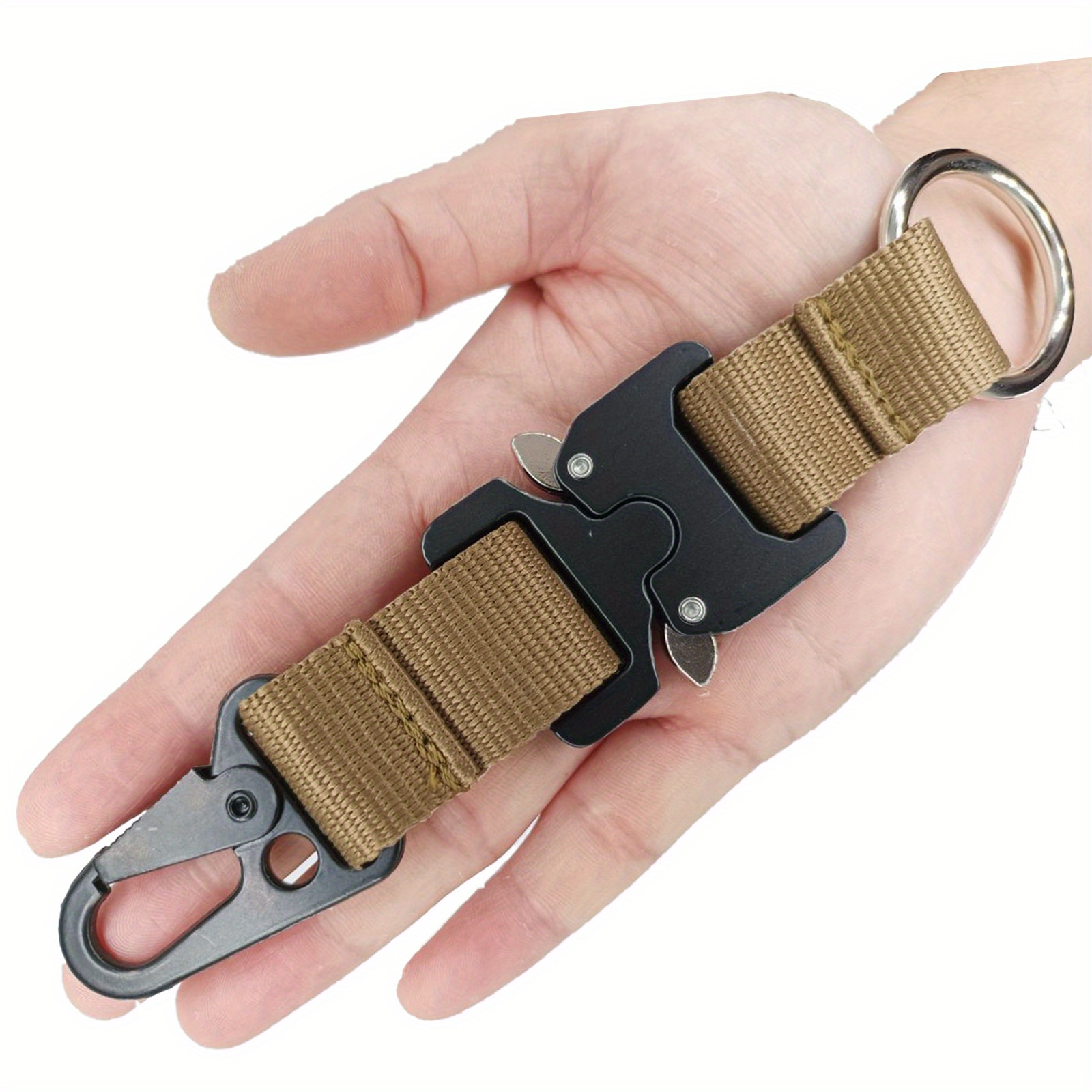 Men Keychain Hook Stainless Steel Buckle Bottle Opener - Temu