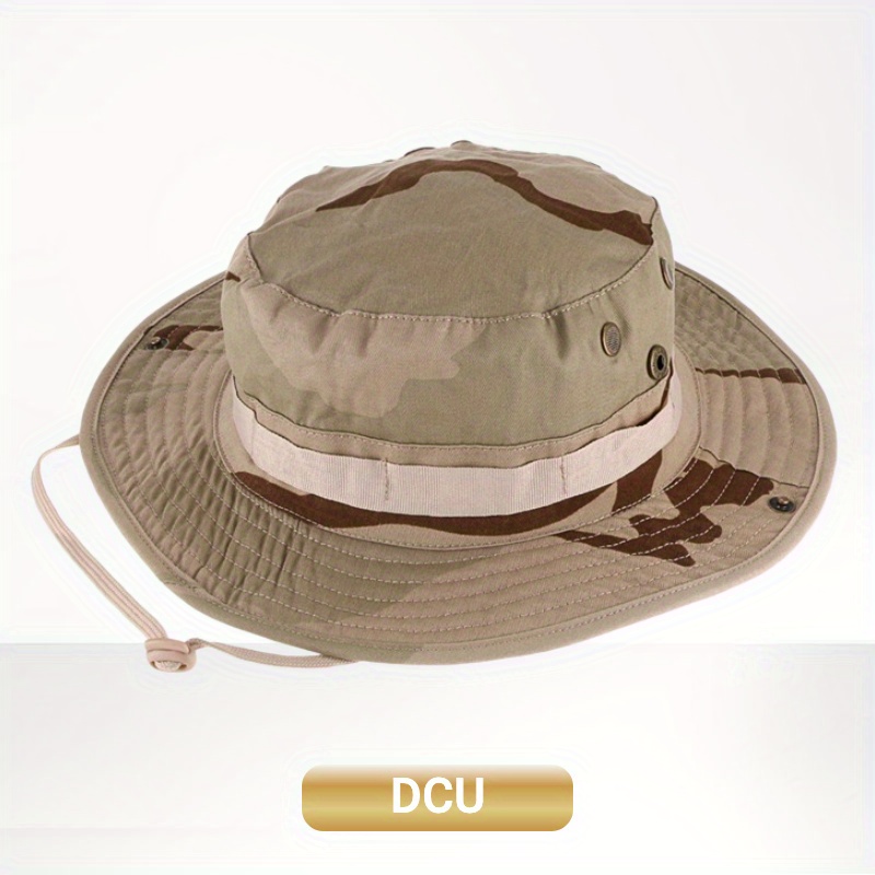 UV Protected Camouflage Fishing Mission Boonie Hat With Wide Brim For Men  And Women Tactical Outdoor Sun Hat AA230529 From Qiaomaidou07, $17.13