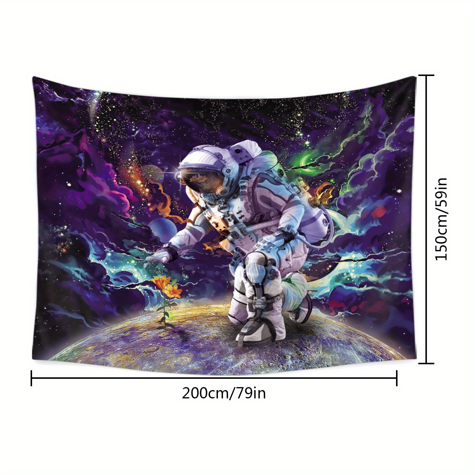 Space Astronaut Theme Tapestry Fashion Versatile Planet - Temu