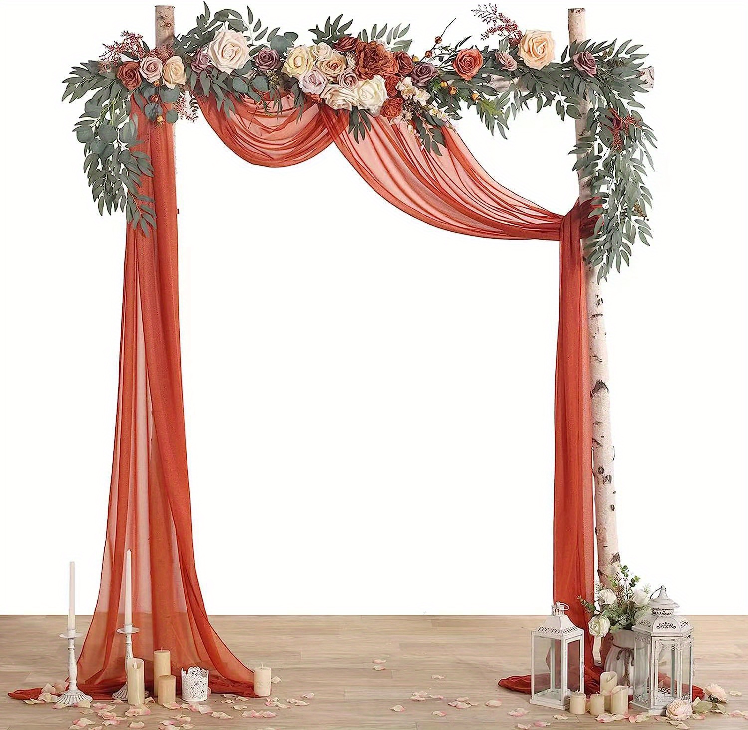 1pc Arco Boda Colorido Tela Cortina Drapery Cortina Fondo - Temu