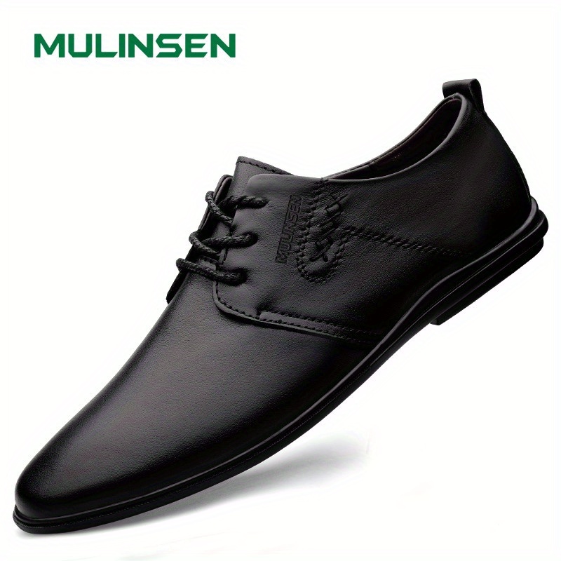 Dress Shoes Men s Smart Casual Lace Soft Sole Anti skid Flat Temu New