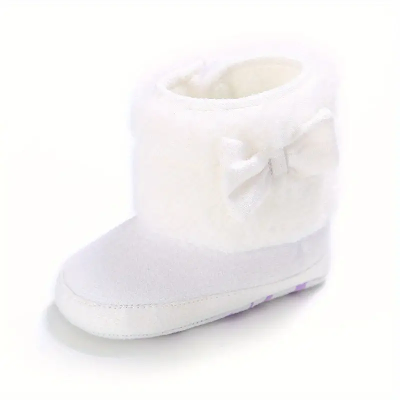 girl baby warm winter snow boots soft bottom plus fleece shoes details 1