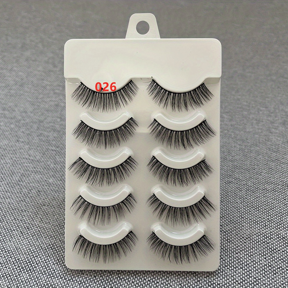 3D Mink Lashes Natural Look Fluffy Cat Eye Wispy False Eyelashes Extension