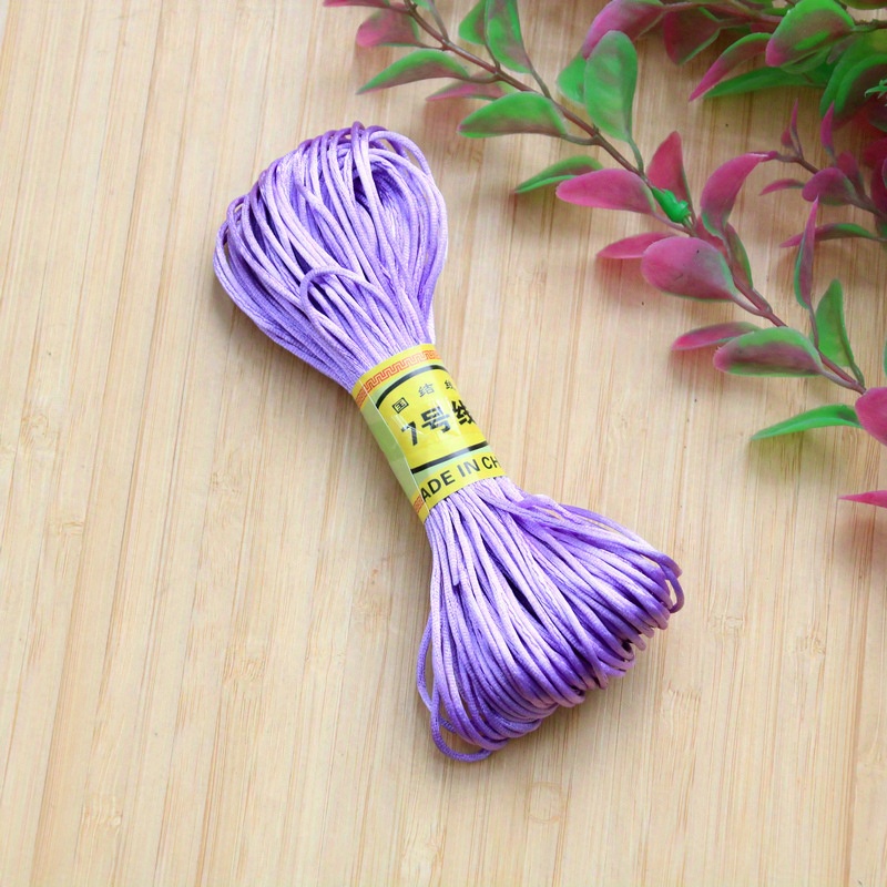 18m 708inch Chinese Knot Rope Line 7 Handwoven Rope Red String Bracelet