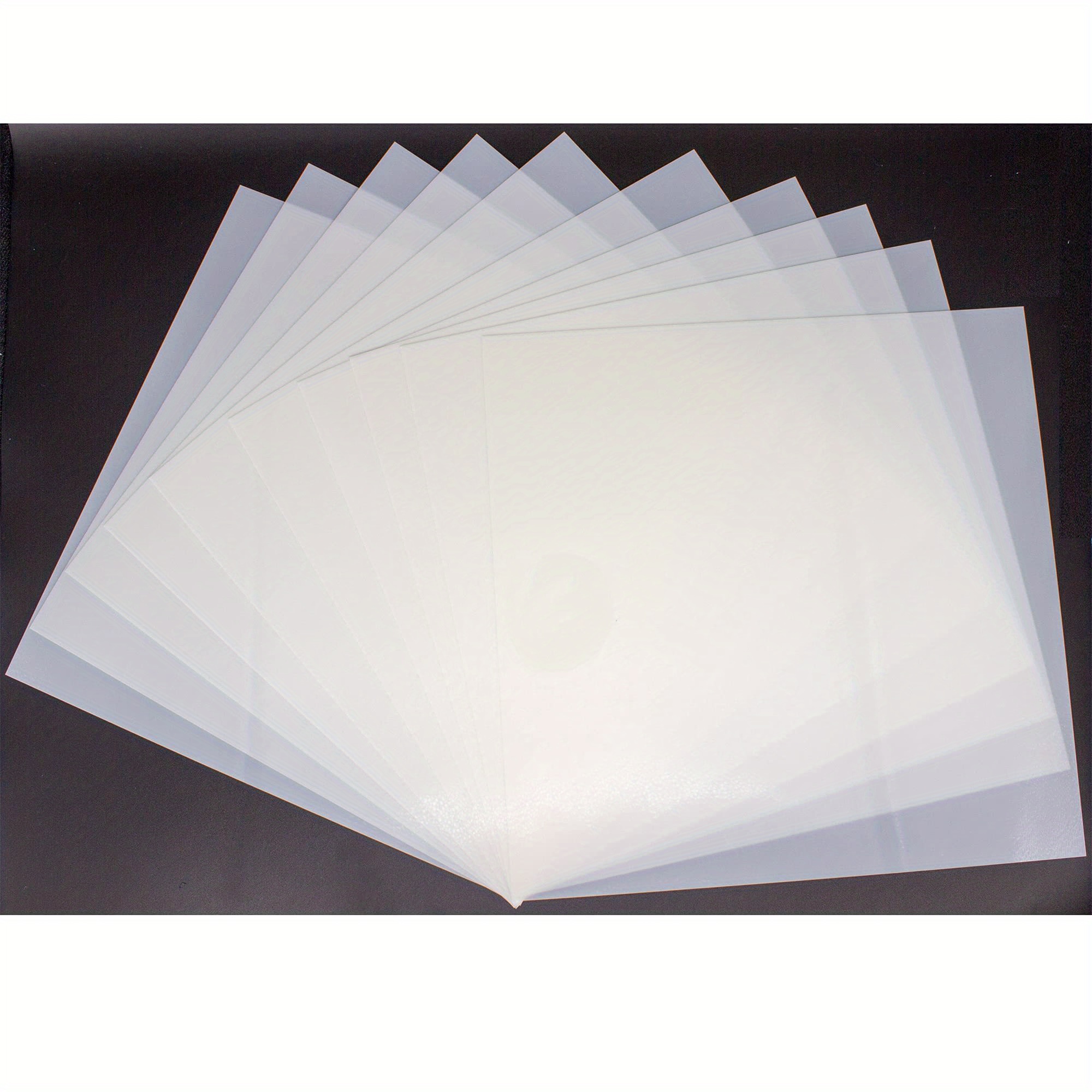 Clear Blank Stencil Vinyl Paper Acetate Sheets for Crafts, 5 Mil, 12 x 12  In