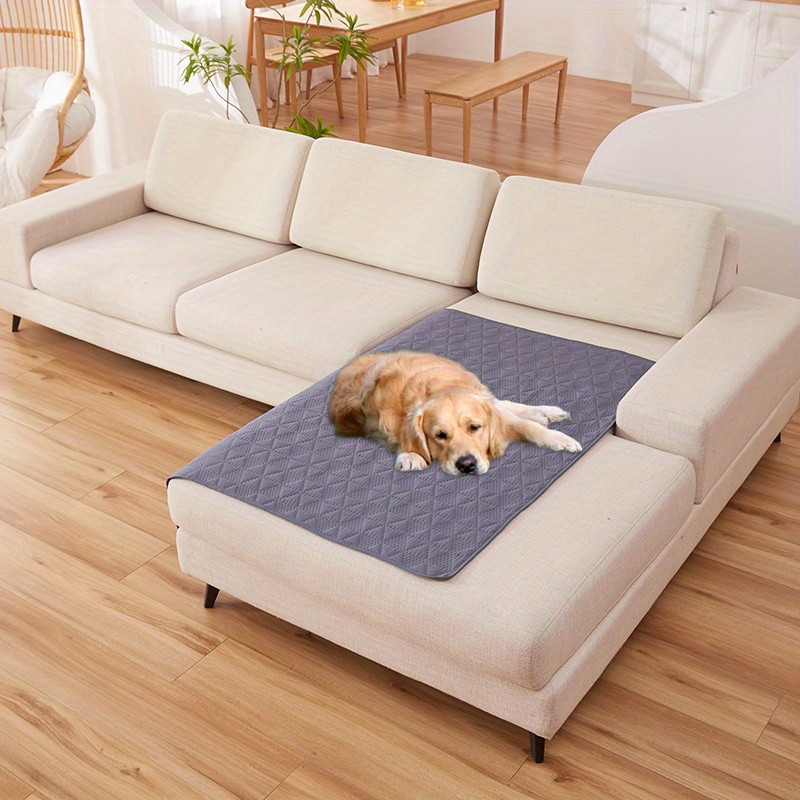  QINGXun Funda impermeable para sofá con correas elásticas,  resistente al agua, para perros, con correas elásticas, funda de sofá para  mascotas, funda para sofá de 3 cojines (color A, tamaño: 3