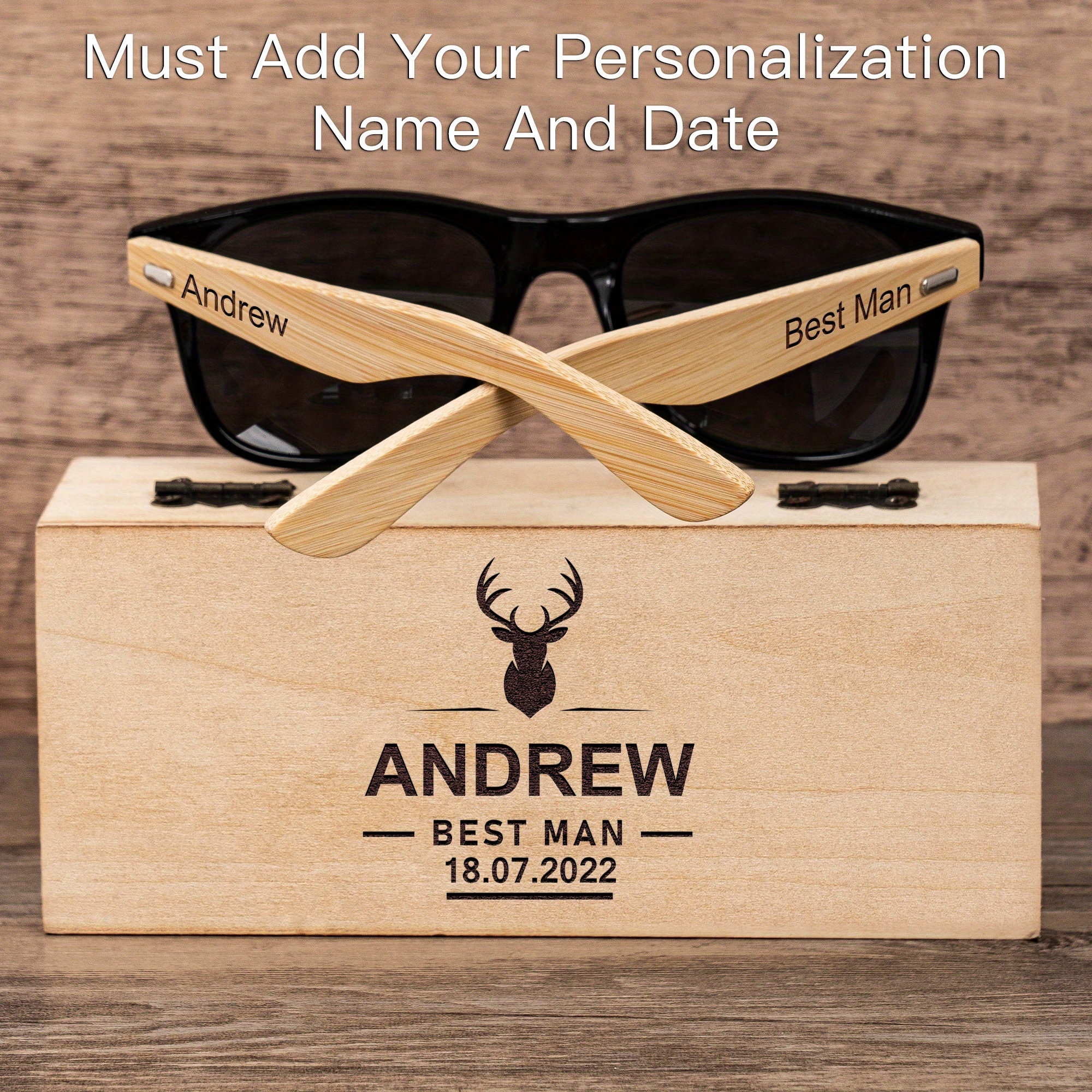 Personalized cheap groomsmen sunglasses