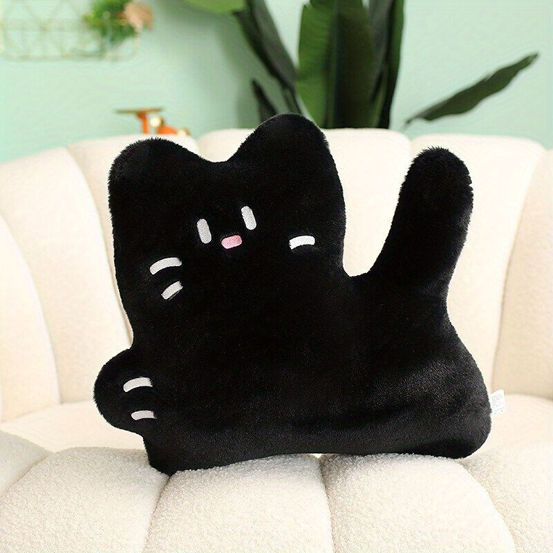 Mewaii 50-130cm Long Cat Plush Pillow Cute Black Cat Stuffed Animals Kawaii  Soft Plushies Kitten Plush Pillow Doll Toy Gift Kids