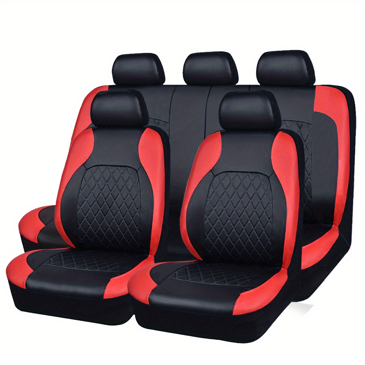 Universal Car Seat Covers Protectors Red Full Set for Ford Nissan VW Fiat  BMW UK