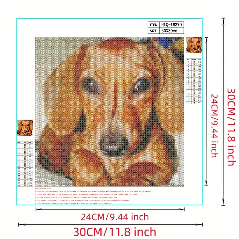  Noche Diamond Painting Kits Cute Beagle on Grass,for Beginners  Handmade Digital Painting Dog Portrait Art 5D Full Diamond Gem Paste  Process,for Home Decor Wall Decor Or Gift 8x12inch