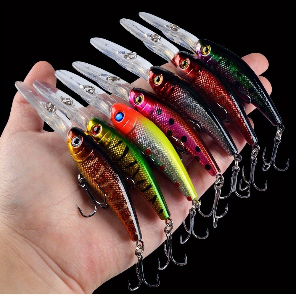 Slow Sinking Minnow Fishing Lure Set Mixed Colors Artificial - Temu