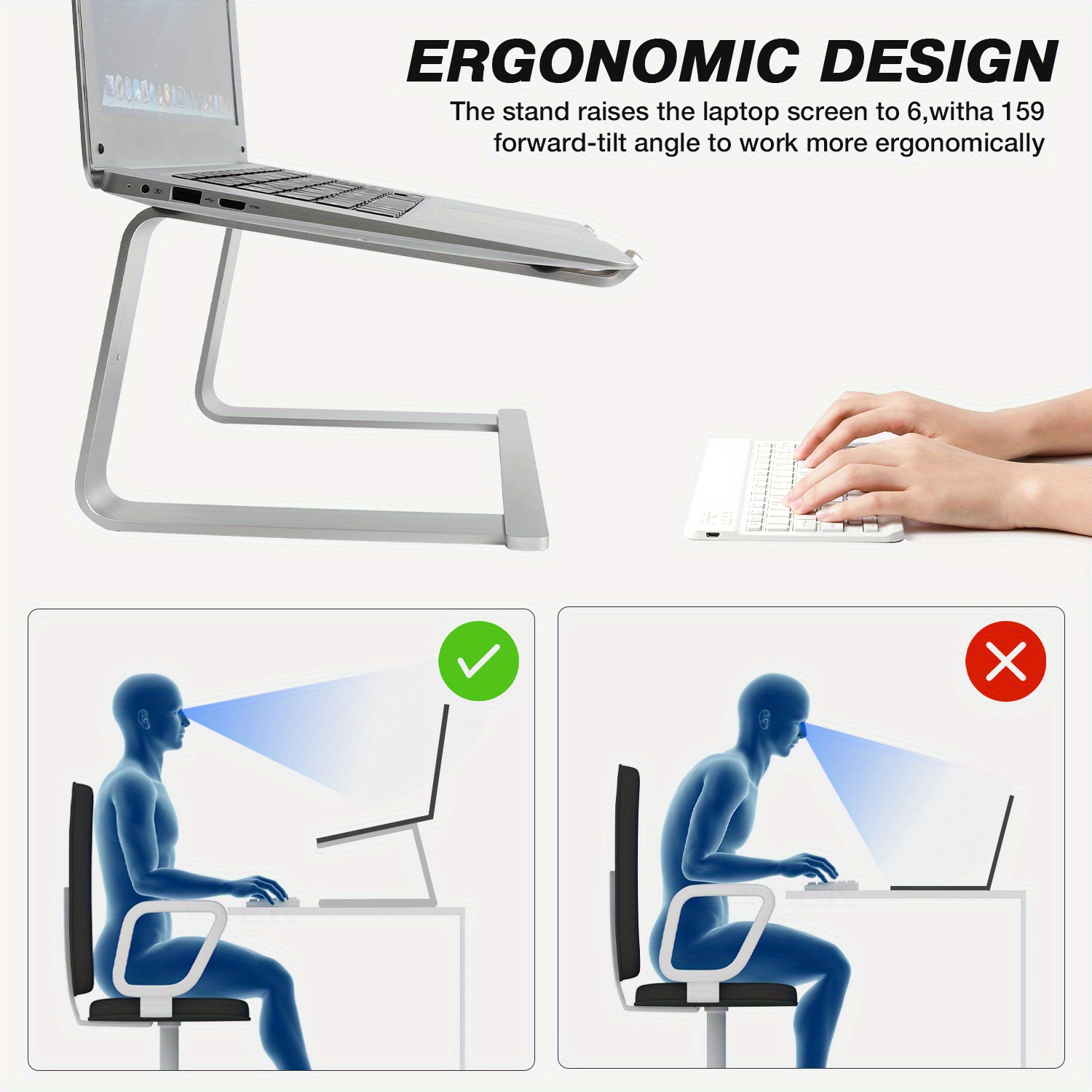 Soporte Para Computadora Portátil, Práctico Soporte Para Computadora De  Escritorio De Negocios (adecuado Para Computadoras De Menos De 14 Pulgadas)  - Temu Spain