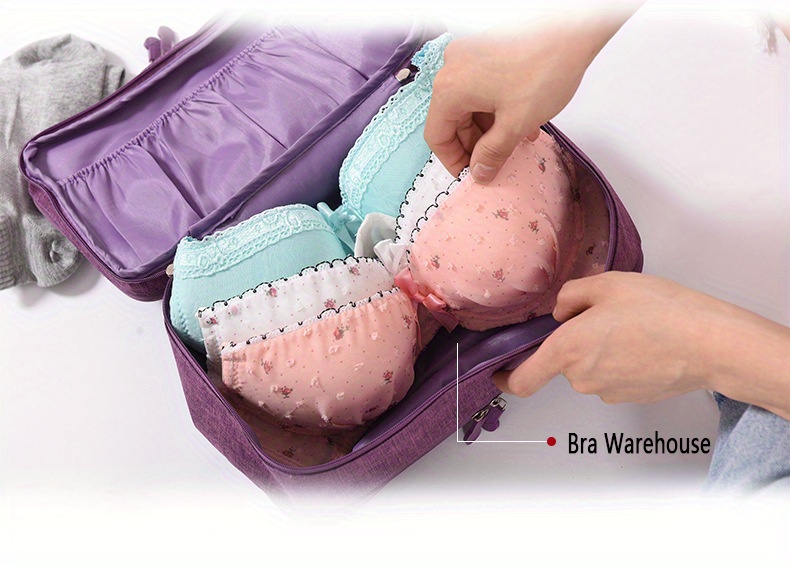 Latiq Mart 12 Cms Travel Underwear Panties Bra Pouch Organizer Bag