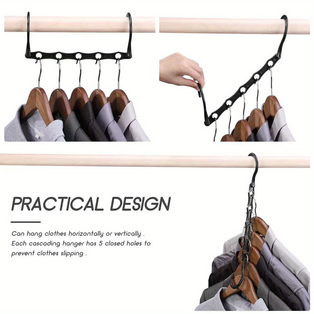 Magic Hangers Space Saving Hangers Closet Space Saver Hanger - Temu