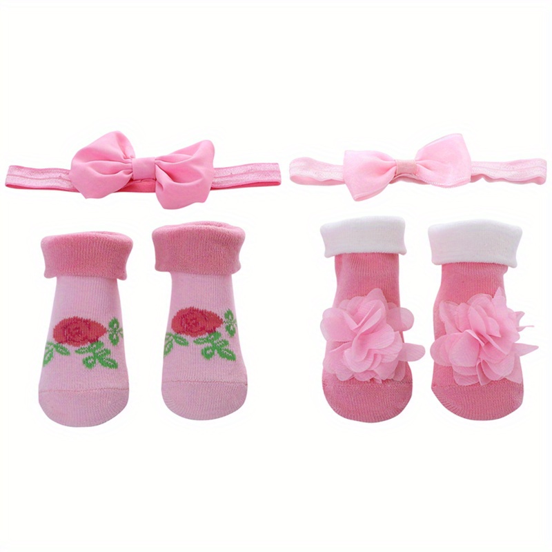 OPALINE Calcetines de bebé niña babu girl rosado (6M - 9M) rosado 6-9 meses