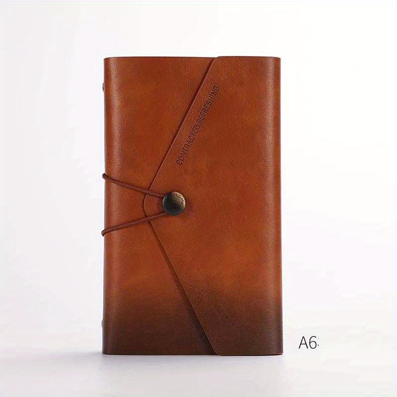 Business A6 Budget Binder Wallet Notebook Customised Brown