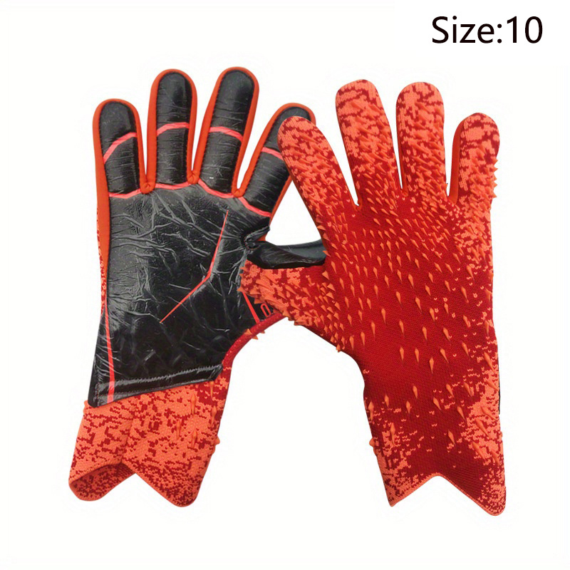 Soccer Goalie Gloves Kids Youth Adult, Goalkeeper Gloves Strong Grip with  Fingersave and Double Wrist Protection, Fit Match Training
