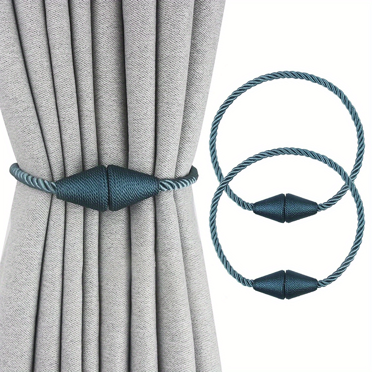 2024,2pcs Magnetic Curtain Tie Backs Pair Magnetic Curtain