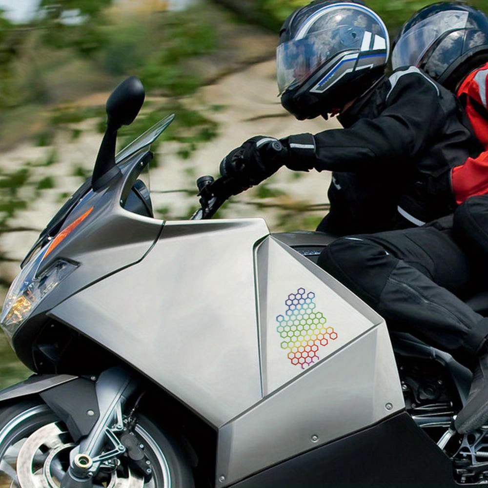 Wabenförmiger Motorrad aufkleber Wasserdicht Moto Helm Dekor - Temu Germany