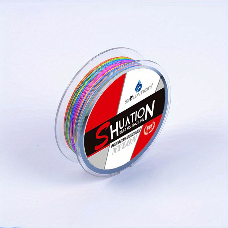 1pc Strong and Durable 4-Strand Multicolored Braided Fishing Line - 109  Yards/546 Yards - Ideal for Catching Big Fish