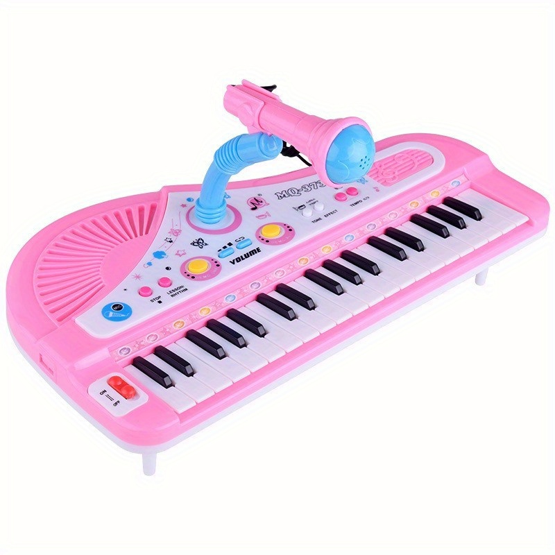 Enfants Piano Toy Pour les tout-petits Multi-fonction Clavier Touches  Lisses Pour Enfants Piano Musique Enseigner Jouets Couleur Rouge