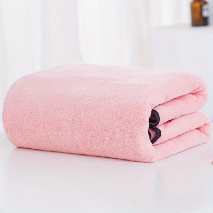 Oversized Bath Towels, Coral Velvet Face Towel, Soft And Absorbent Bathroom  Towels, Quick Dry Wipe Body Skin Friendly Shower Towels For Hiking,  Camping, Spa, Travel, Hotel, Bathroom Accessories - Temu Kuwait