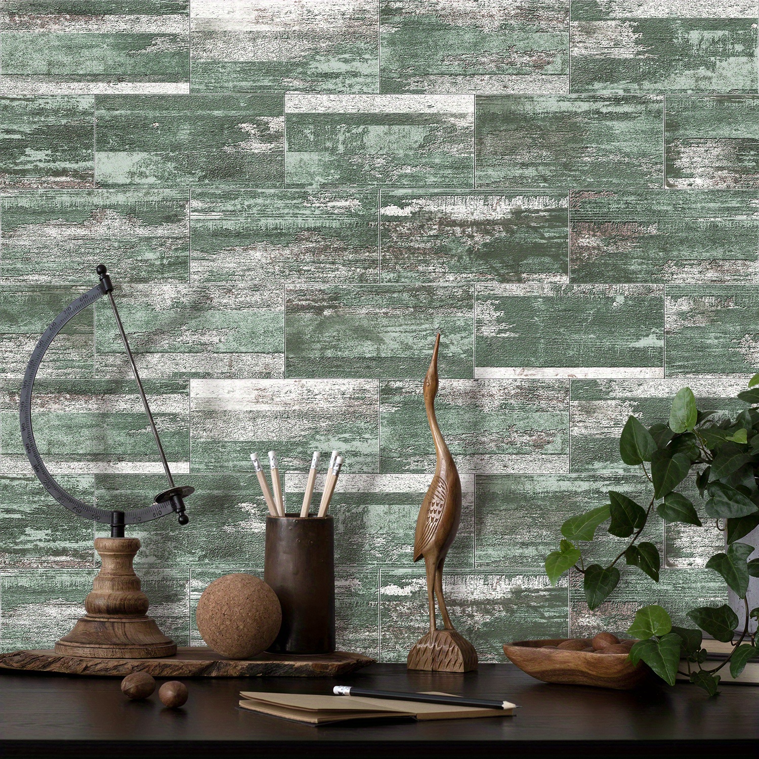 Peel Stick Wall Tile Industrial Style Wood Grain Wall - Temu