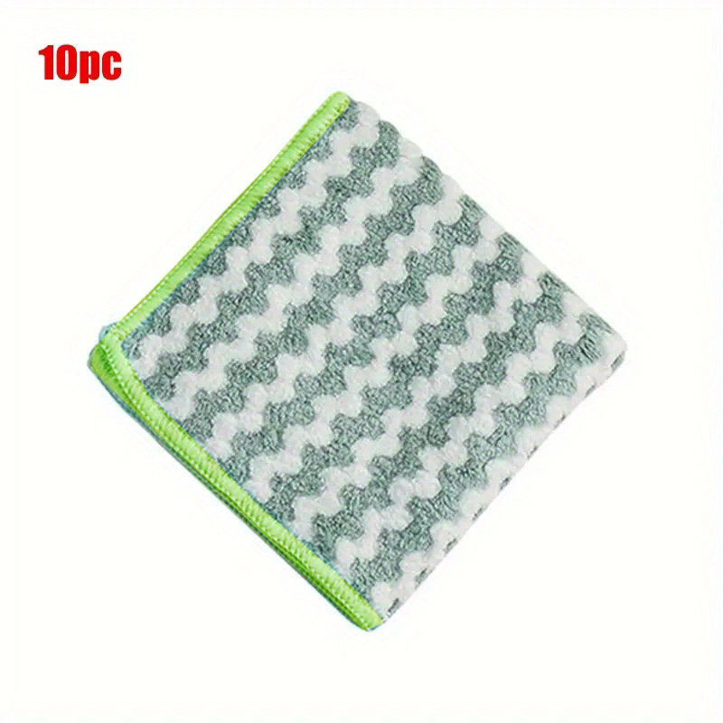 5/10PC Microfiber Dish Cloth Waffle Weave Kitchen Drying Towels Grey NEW