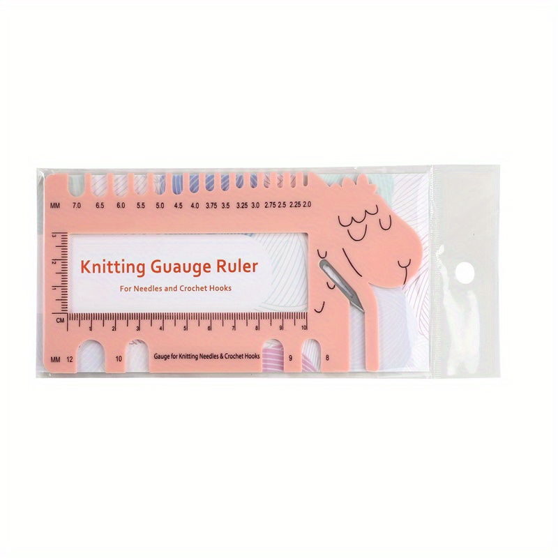 Plastic Ruler 2.0mm Knitting Needle Crochet Measuring Ruler - Temu