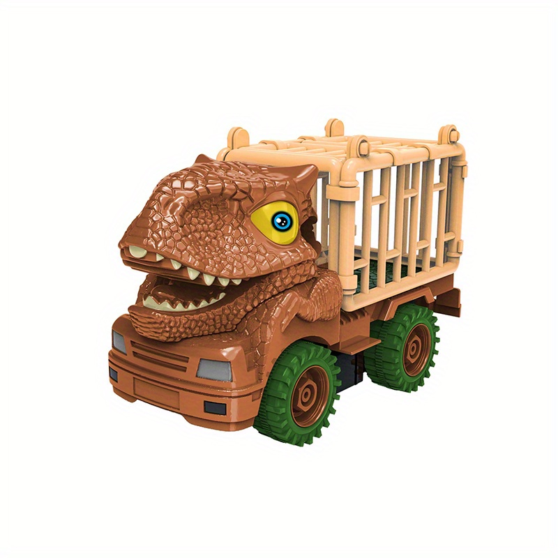 Enfants Démontage Dinosaure Scène Piste Assemblage Projet Camion