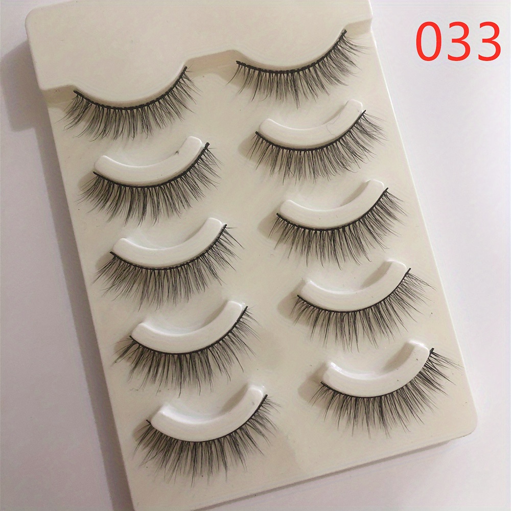 3D Mink Lashes Natural Look Fluffy Cat Eye Wispy False Eyelashes Extension