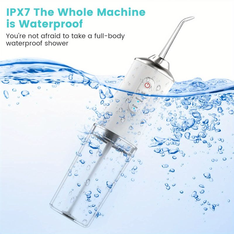 4 In 1 Water Flosser For Teeth, Cordless Water Flossers Oral Irrigator With DIY Mode 4 Jet Tips, Tooth Flosser, Portable And Rechargeable For Home Travel, For Men And Women Daily Teeth Care, Ideal For Gift, Father Day Gift details 6