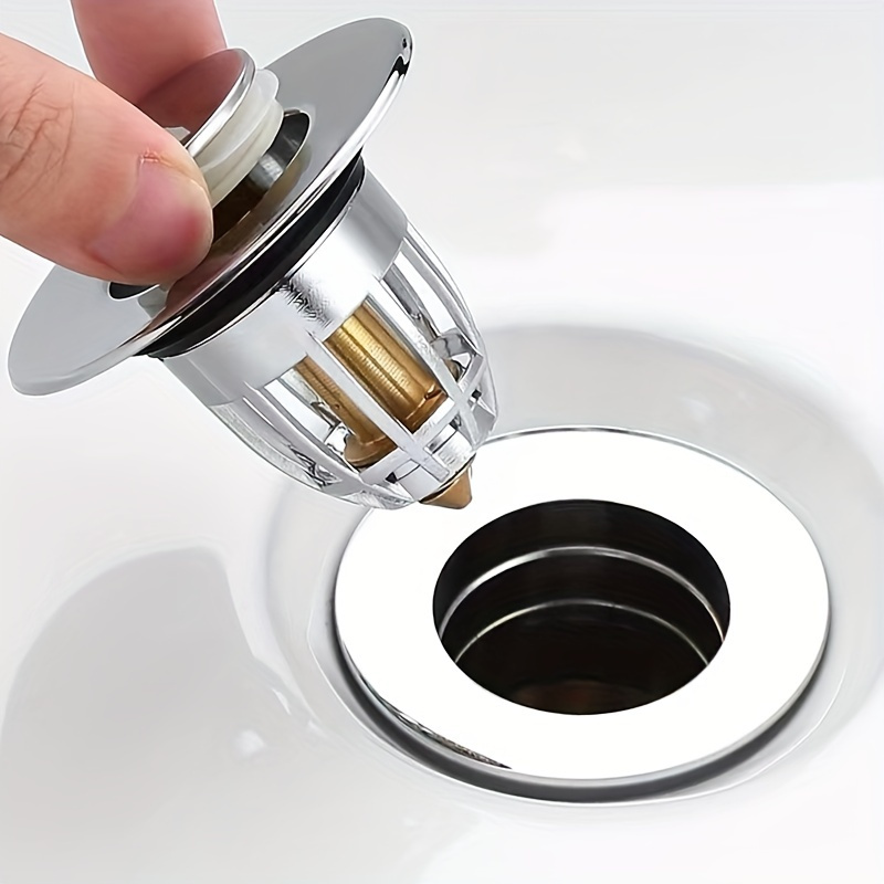 Sink Drain Strainer Kitchen Steel Plug Hole Bath Basin Hair