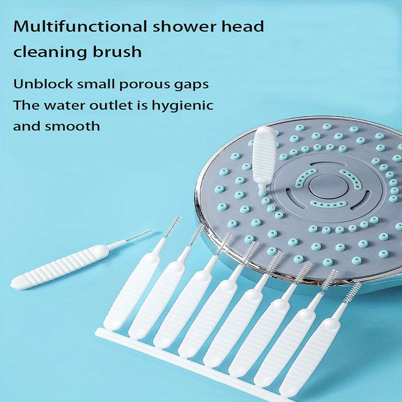 20Pcs Mini Nylon Bristle Cleaning Brush,Small Hole Shower Head