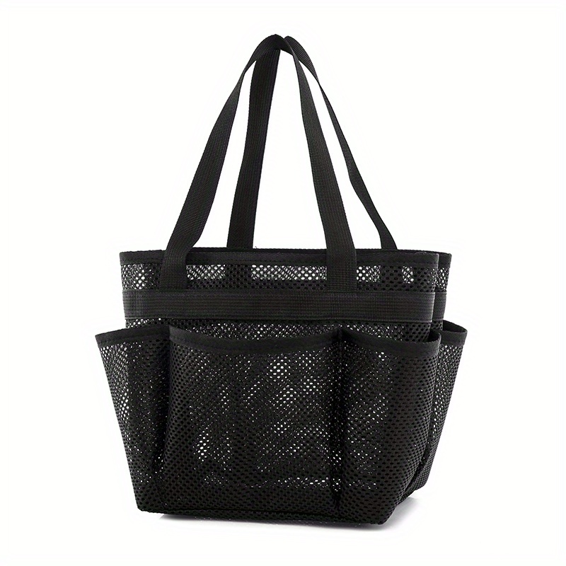 Large Capacity Mesh Beach Bag Multifunctional Foldable Handbag