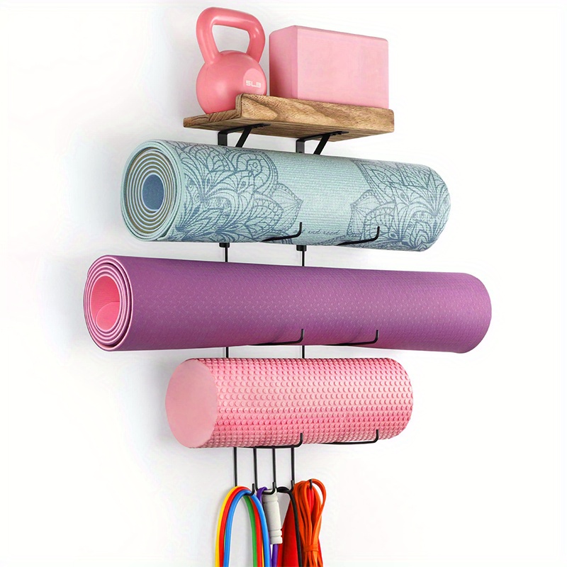 15 simple Yoga Mat Storage ideas (for your home gym) - Learn Along