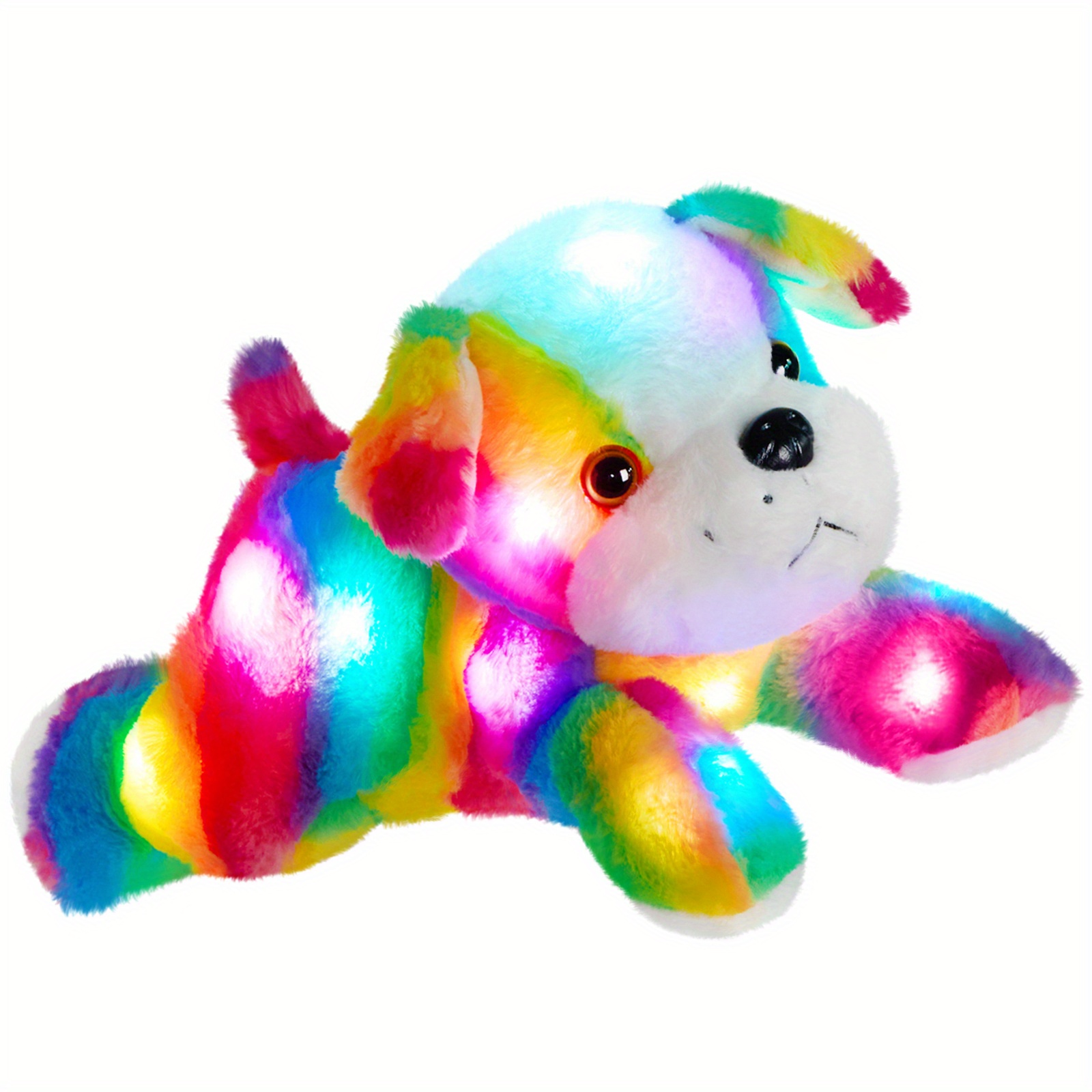 Glowing Music Rainbow Plush Toy Soft Cute Filled Animals - Temu Canada