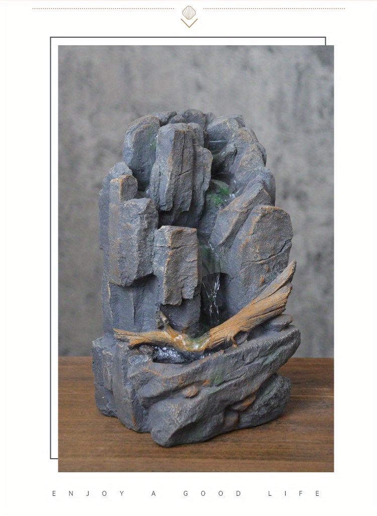 Rockery Water Fountain Bedroom Office Temu