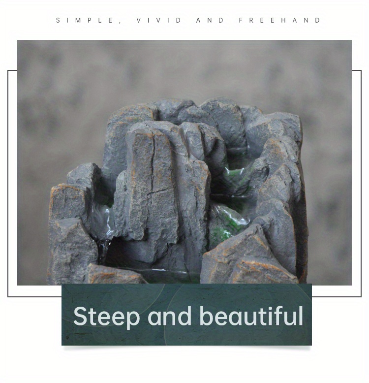 Rockery Water Fountain Bedroom Office Temu