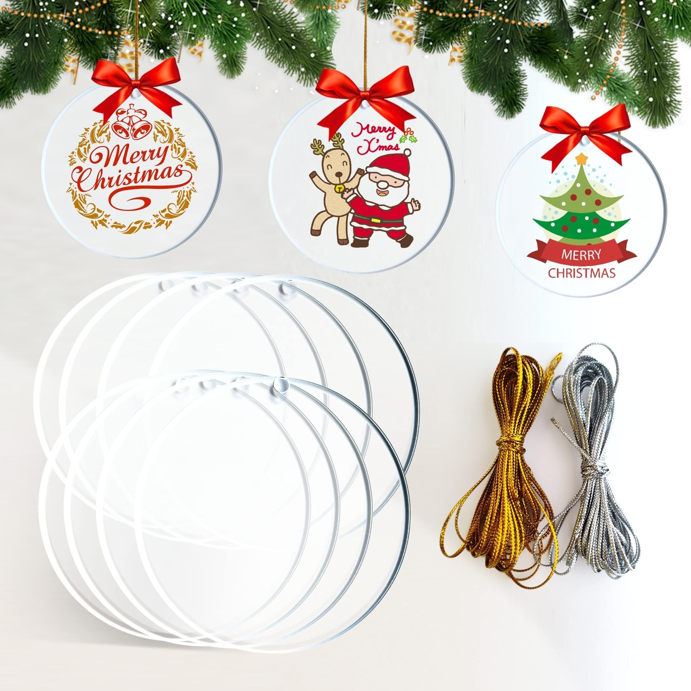 Cute pattern sublimation blanks acrylic ,ornaments