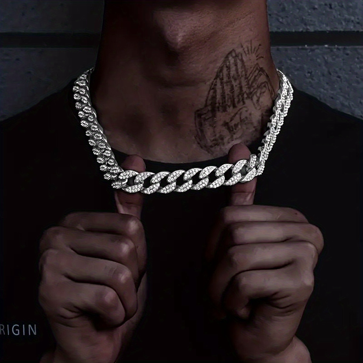 Rapper on sale choker chain