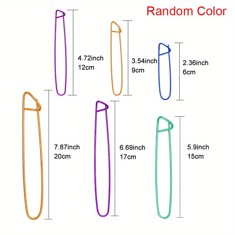 6 Size Stitch Holder Set Assorted Colors Aluminum Stitch Holders For Diy  Knitting Crochet Knitting Needles Colorful