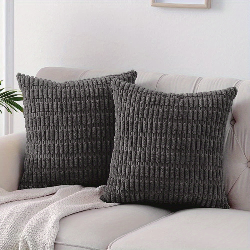 Gray Throw Pillow Covers Decorative Pillows Cover Cases Couch For Cushions  Sofa Living Bed Room Farmhouse Modern Home Decor, - Temu