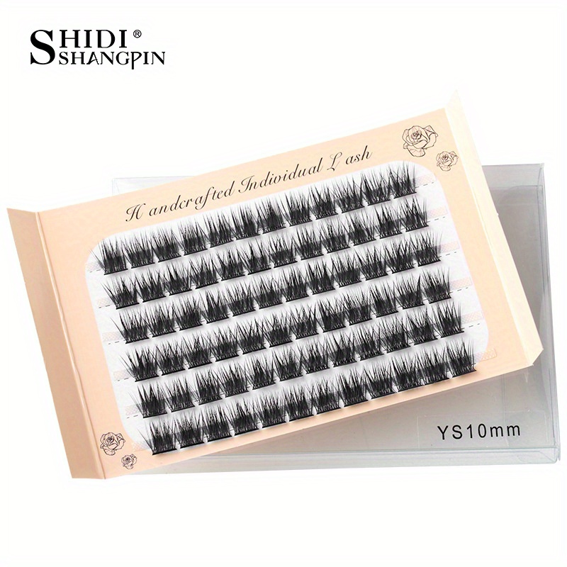 72 Clusters Diy Cluster False Eyelashes Natural Thick 10/12/14mm Eye Corner Lengthening Internet Celebrity Style False Eyelashe